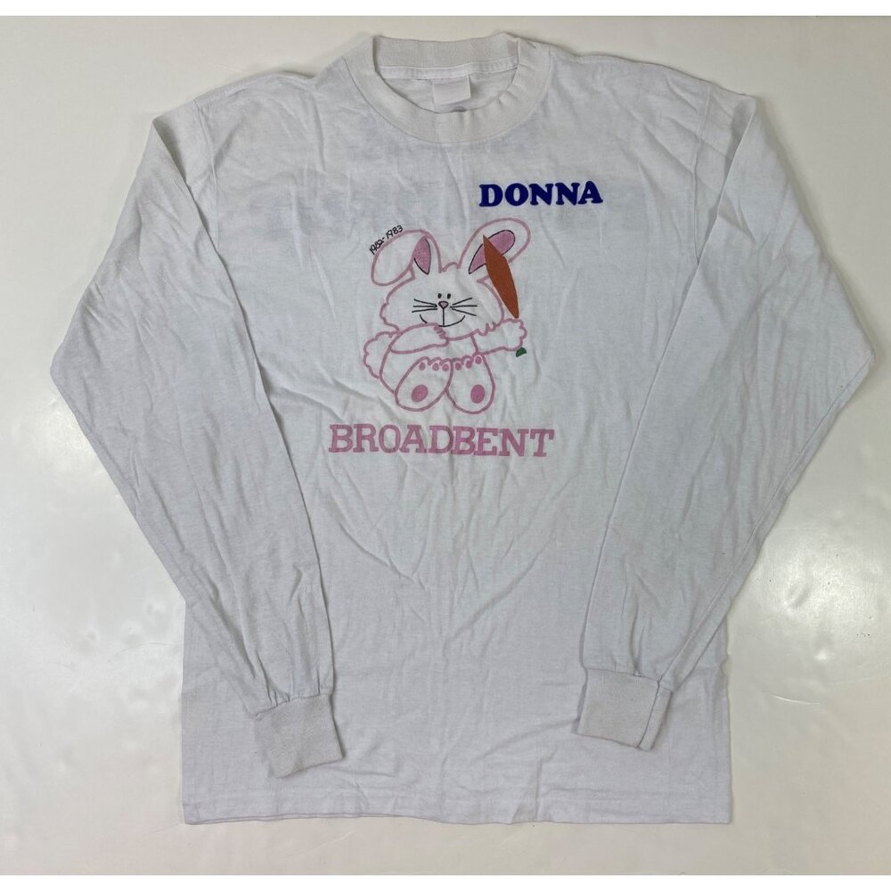 Vintage Womens "Donna Broadbent" Hall President Long Sleeve Shirt Size Small
